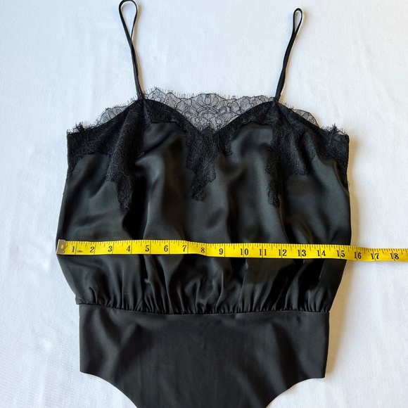 NWT - Cami NYC Sweetheart 100% Silk and Eyelash Lace Bodysuit - Picture 9 of 15